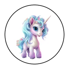 30 Unicorn stickers, labels, tags birthday party decorations favors