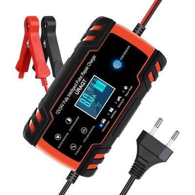 Effizientes 12V / 24V Trickle Charger mit LED-Anzeige für Auto und Motorrad
