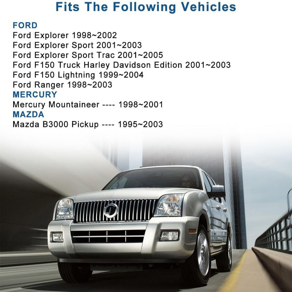 Interrupteur Régulateur De Vitesse Pour Volant Ford Explorer Sport Trac Ranger 1998-2005 - Noir