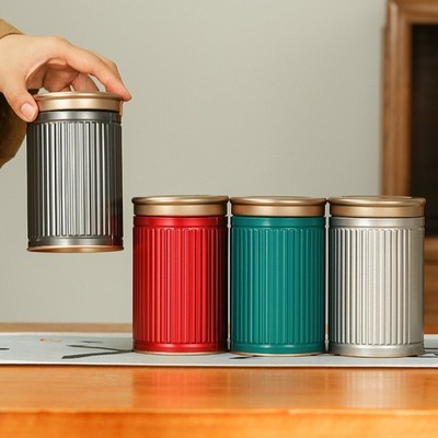 Reise Tragbar Versiegelt Glas Metall Mini Teedose Zuhause Aufbewahrung Behälter Langlebig
