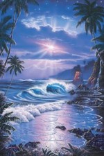 Ceramic Backsplash Tile Mural Beach Scene Seaside Ocean - Imperial Moment