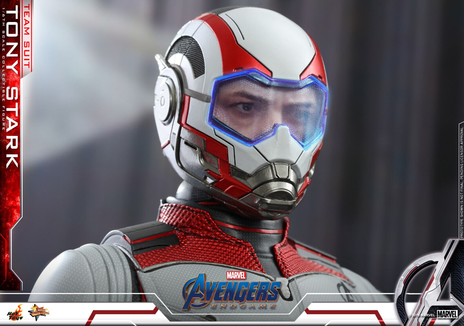  Hot Toys Avengers: Endgame end Game Movie Masterpiece Series  MMS 537 MMS537 Tony Stark (Team Suit) Sixth Scale Collectible Figure : Toys  & Games