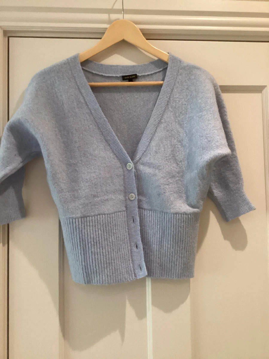 River island clearance blue cardigan