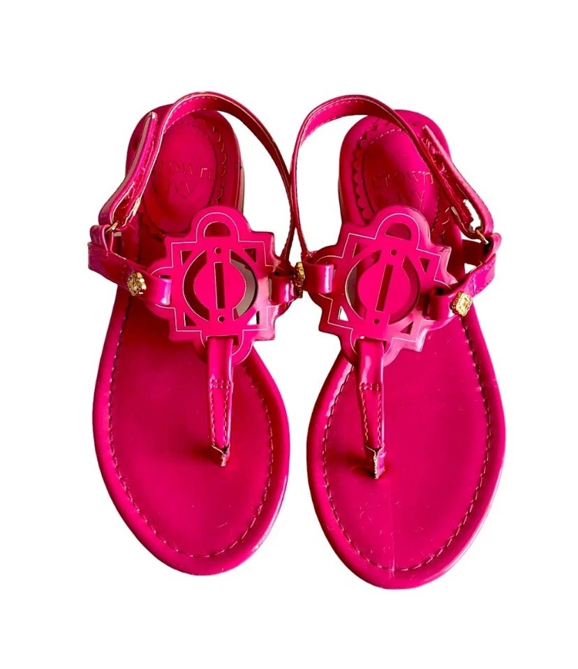 Sandalias Niña Pequeña Talla 12 Dos Pares Corona e Hiedra Rosa y Multi Primavera Verano Foto 3 de 4