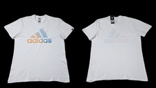 adidas Originals  Men's White Ray Logo T-Shirt Size UK XXL 48" Chest AJ0926