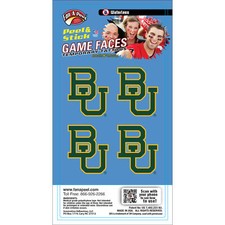 Fan-A-Peel Baylor Waterless Peel and Stick Temporary Tattoos