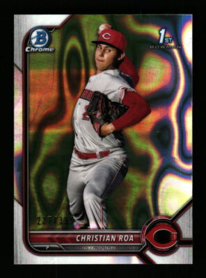 2022 Bowman CHRISTIAN ROA /399 1st Lava Refractor Reds | eBay