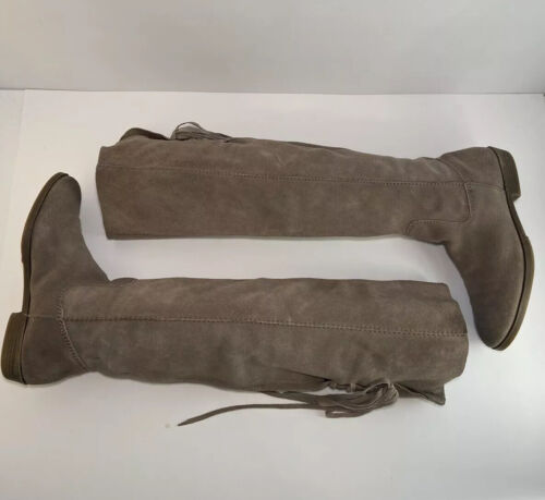 Nine West Furbank Flat Tan Suede  Pull On Boots, Women’s Size 5.5 - Afbeelding 1 van 12