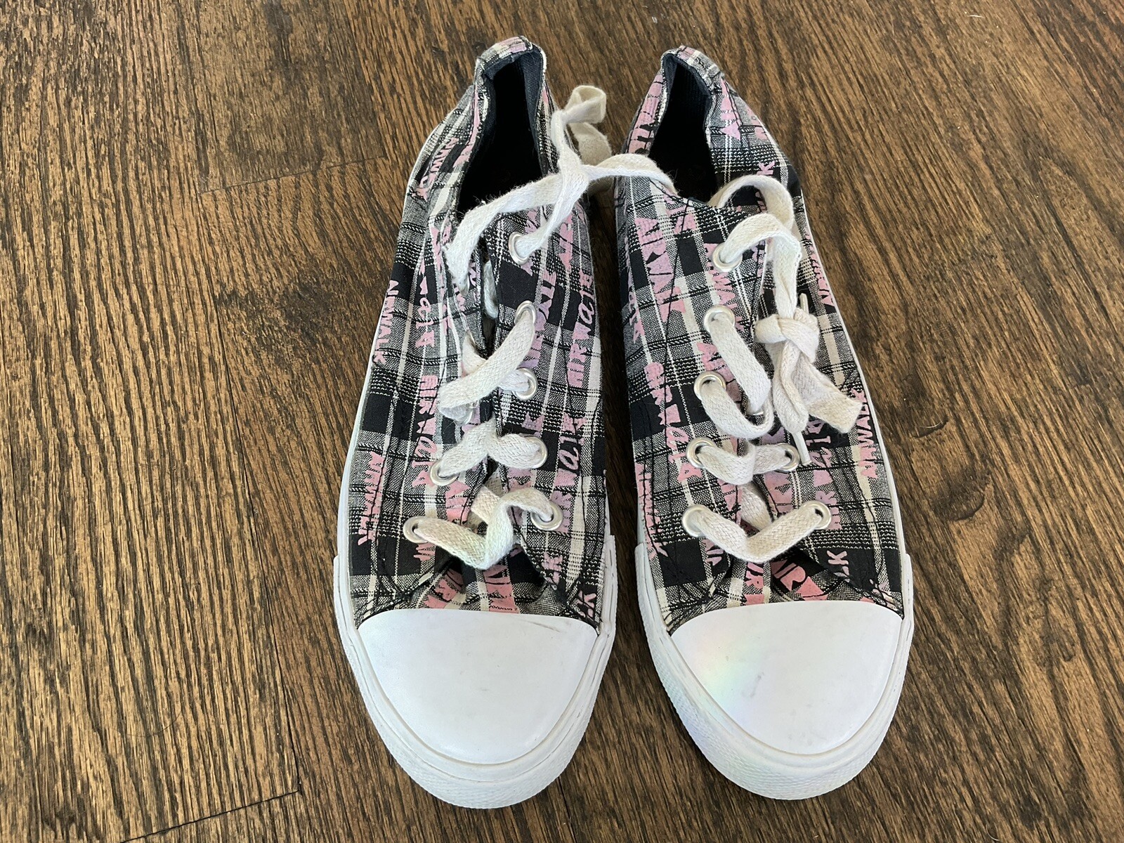 Airwalk Monogram Lace Up Tennis Skateboard Low Top Shoes Sneakers Women's US 9.5