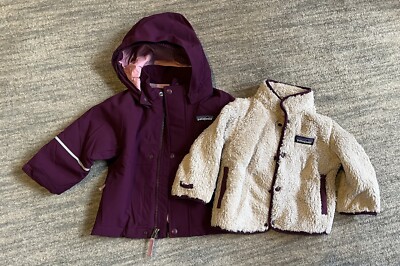 NWT Patagonia Baby All Seasons 3 in 1 Jacket 3-6 Month Night Plum