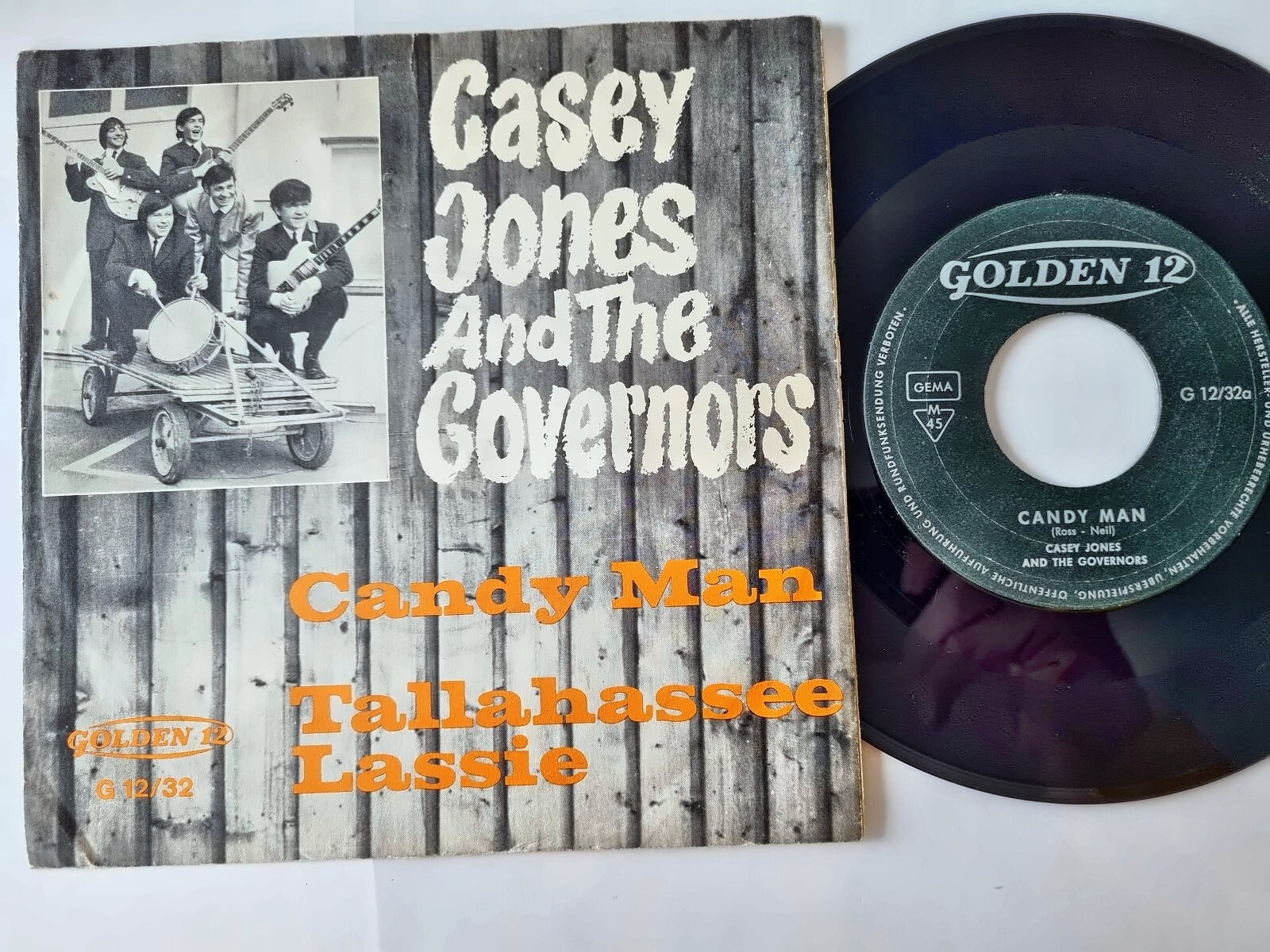 Casey Jones and the Governors - Candy man 7'' Vinyl Germany
