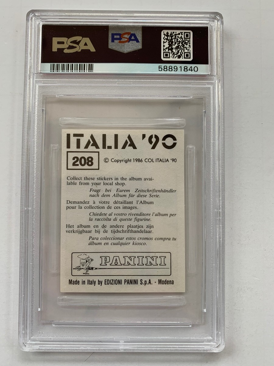 1990 Romario Panini FIFA World Cup Italia PSA | eBay