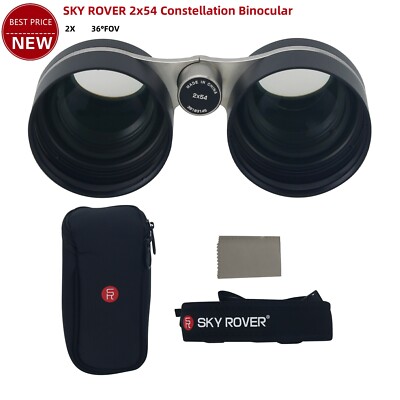 SKY ROVER 2x54 Silvery Constellation Binocular 36° FOV Astronomical Telescope 2X
