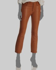 $950 Frame Jeans Womens Brown Le Crop Mini Bo...