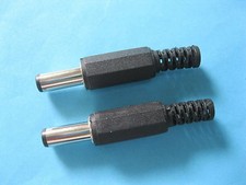 250 pcs 5.5x2.1x14mm DC Power Male Plug Connector Adapter with Plastic Handle