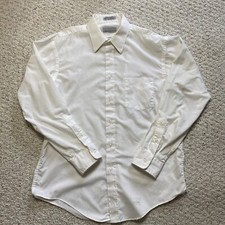 Enro Dress Shirt sz 16.5 White Classic Poplin Corporate Workwear Executive