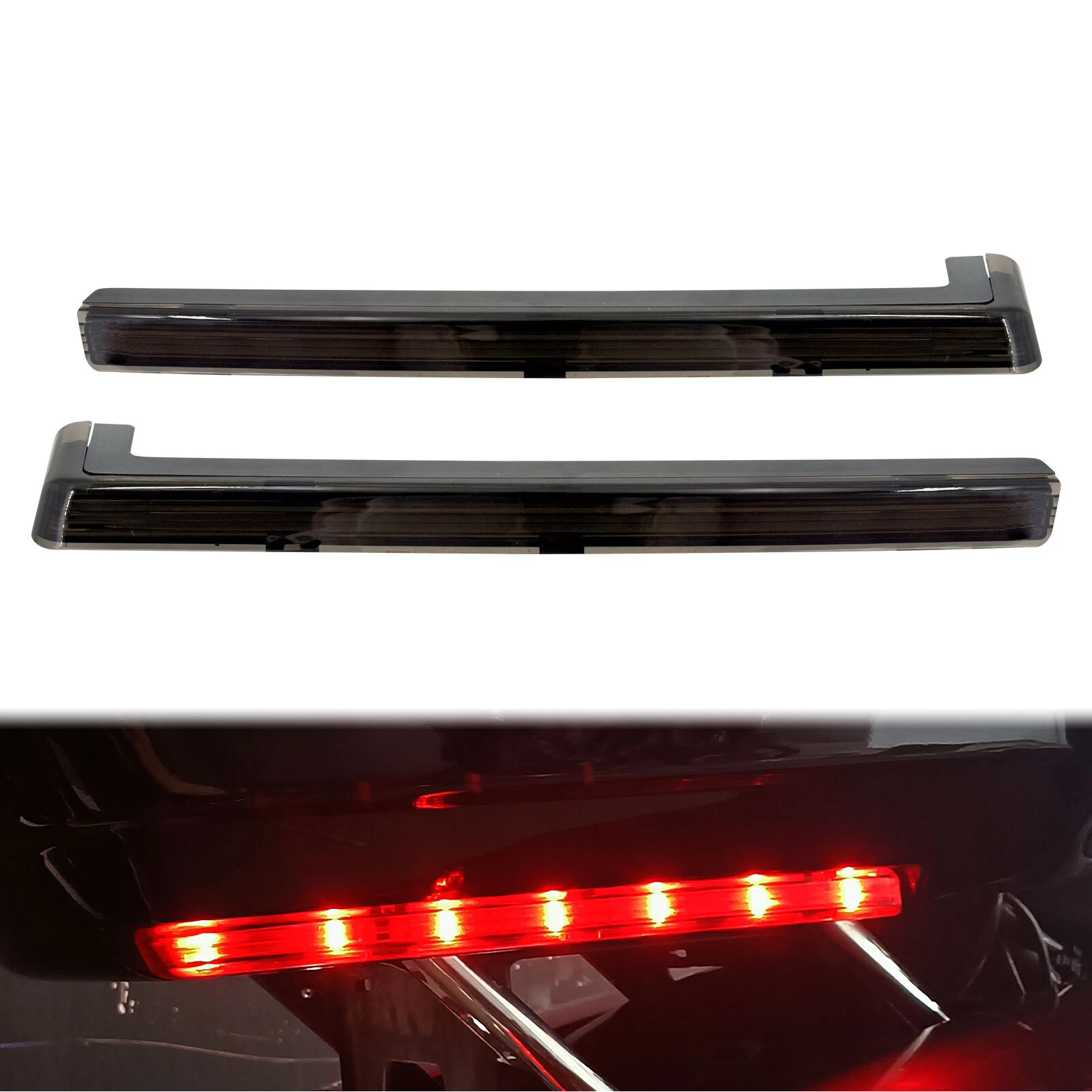 Smoke Accent Side Marker LED Lights Fit For Harley Touring Tour Pak Trunk 06-25
