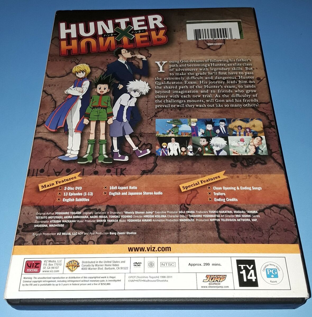 Hunter X Hunter: Volume 1 (Episodes 1-13) (DVD, Viz Media, Shonen Jump  Manga)