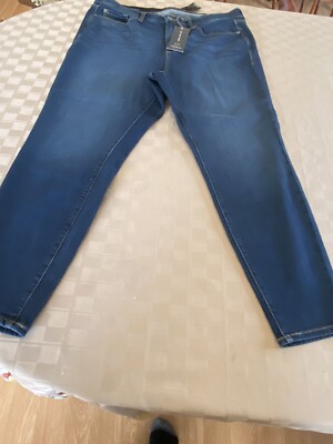 NWT Torrid Sky High Skinny Jeans Womens Plus 20R Medium Wash 27 Length High Rise