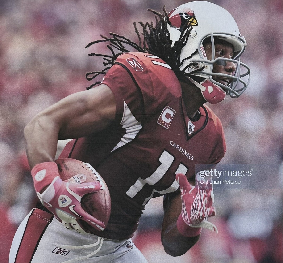 2010 Larry Fitzgerald Arizona Cardinals NFL HOFer Game Used Nike