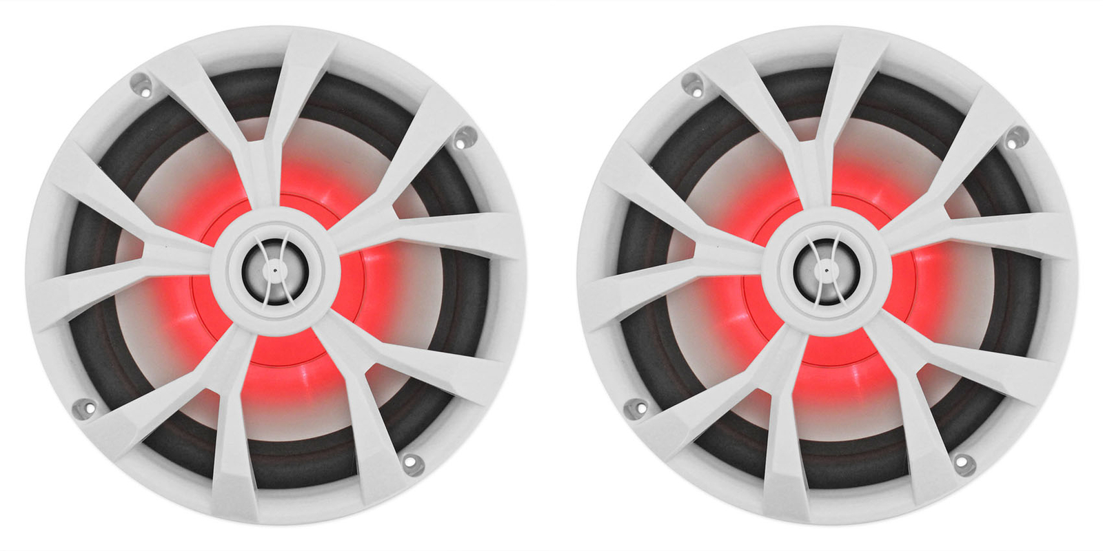 4 Светодиодные колонки Rockville RKL80MW мощностью 8 900 Вт для морской белой вейкборда со светодиодной подсветкой