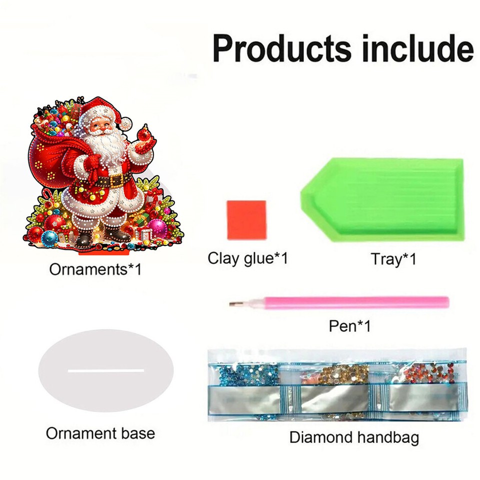 A Acrylic Christmas Snowman Rhinestones Desktop Ornaments for Home