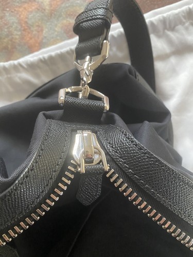 Givenchy Nightingale Mix Material Satchel Large Black Silver Hardware - Picture 10 of 11