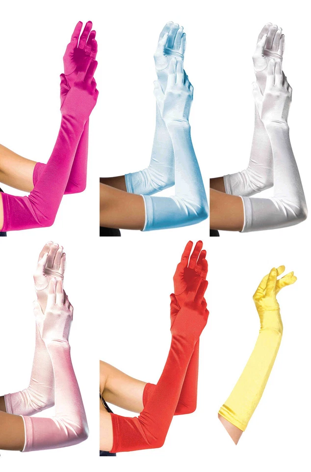 Nuevo accesorio de guantes de satén extra largos Foto 2 de 2