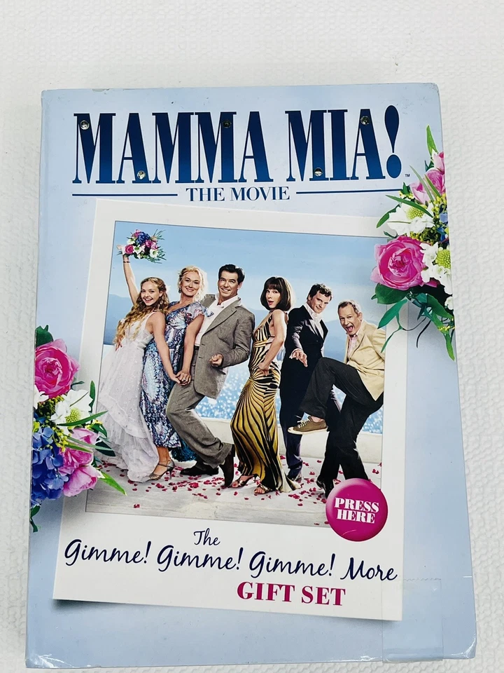 Mamma Mia (Blu Ray, Cd, 2009, 2-Disc Set, WS Gimmie More Gift Set Foto 2 de 4