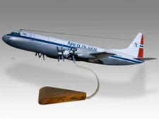 Lockheed L-188C Electra Fred Olsen Desk Wood Airplane Model Large Scale 1/72