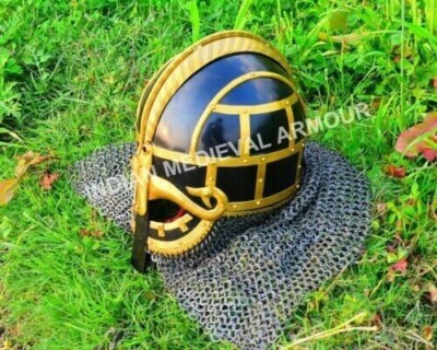 Posthelm Vended Helm Stahl SCA LARP Kette Mittelalter Val Grade Helm Wikinger