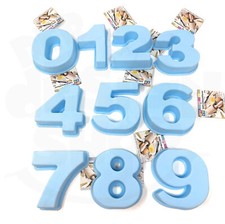 Backform Silikon Zahl 0 1 2 3 4 5 6 7 8 9 Zahlen kleine Kuchenform Geburtstag 