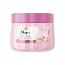 Dove Himalayan Salt & Rose Oil Body Scrub Exfoliates and Deeply Nourishes for
