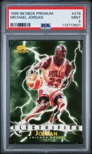 Michael Jordan  1995-96 SkyBox Premium Electrified #278 PSA 9 MINT Bulls