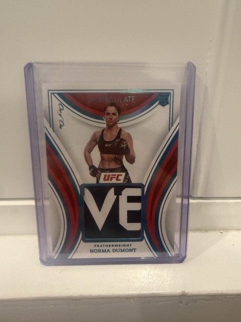 2023 PANINI IMMACULATE COLLECTION UFC NORMA DUMONT 1/1 ROOKIE PATCH