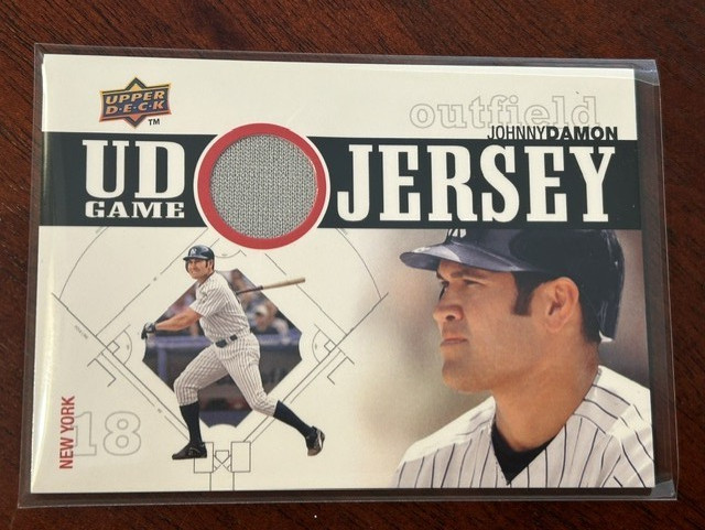 🔥2010 Upper Deck - Johnny Damon   UD Game Jersey #UDGJ-DA   New York Yankees view 3