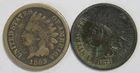 INDIAN HEAD CENT 1C CENT U.S. MINT OLD COLLECTION 1863 1873 COIN LOT (2) 🌈⭐🌈