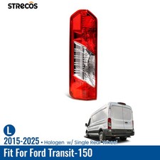 Halogen Tail Light For 2015-2025 Ford Transit-150 With Bulb Driver Left Side