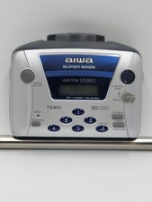 Aiwa HS-TX401 AM/FM Stereo Radio Cassette Player Super Bass