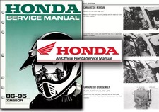 Honda XR250R XR250 Workshop Repair Service Manual XR 250 R XR250 1986 - 1995 USB