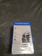 Portable Electric Heater with Thermostat, Timer, and 2 Speed Settings