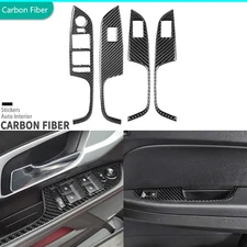Real Carbon Fiber Window Lift Switch Panel Cover For GMC Terrain Equinox 2010-17