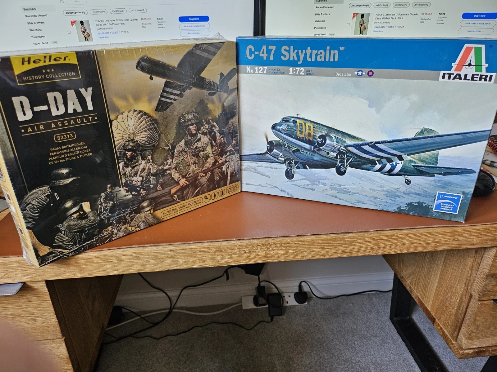 Heller 1:72 D Day Pack incl Horsa Glider + Revel C-47 (2 x kits sold as pack) 