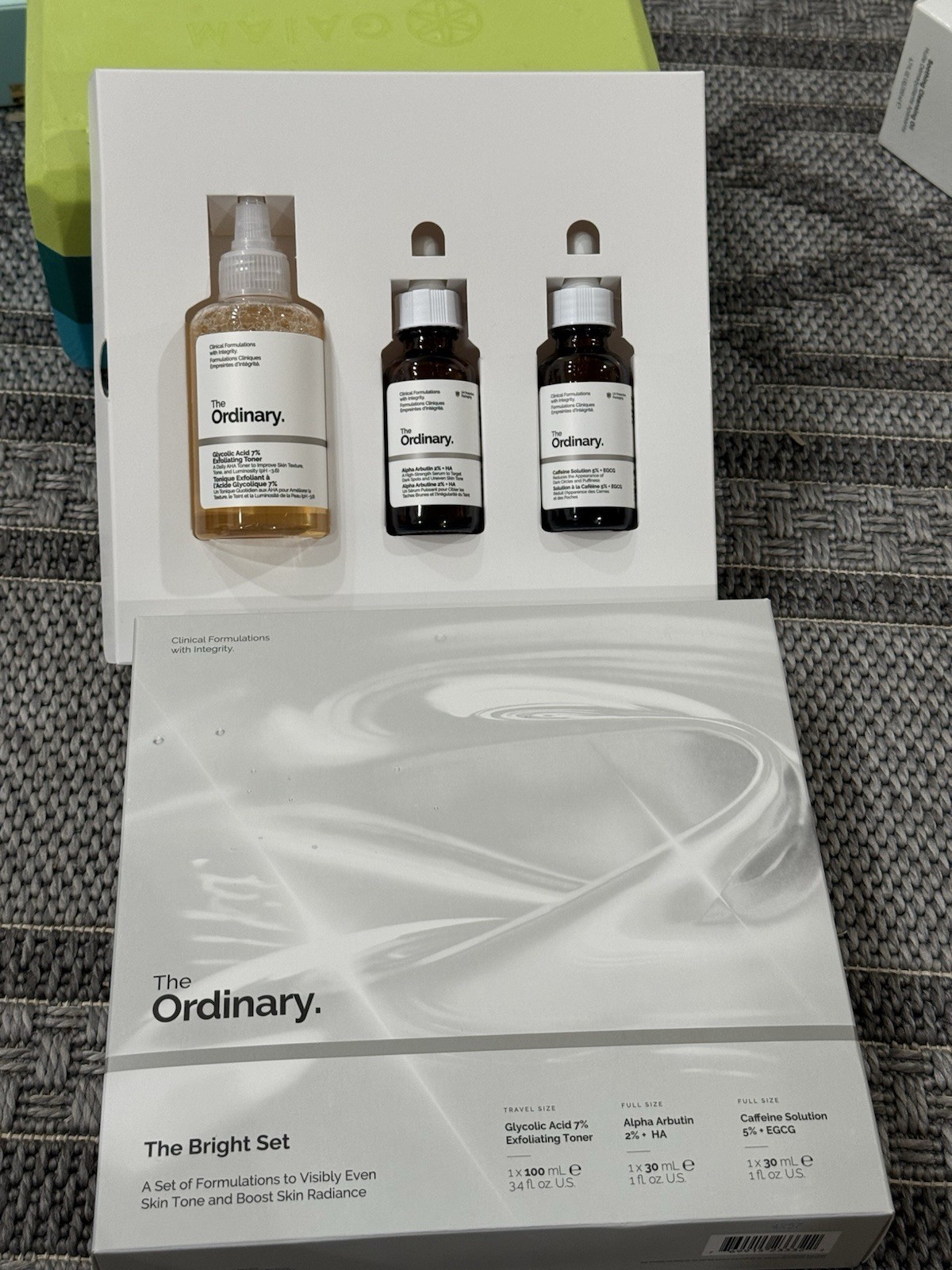The Ordinary The Bright Set, 3-Step Regimen for Radiant, Even Skin Tone with