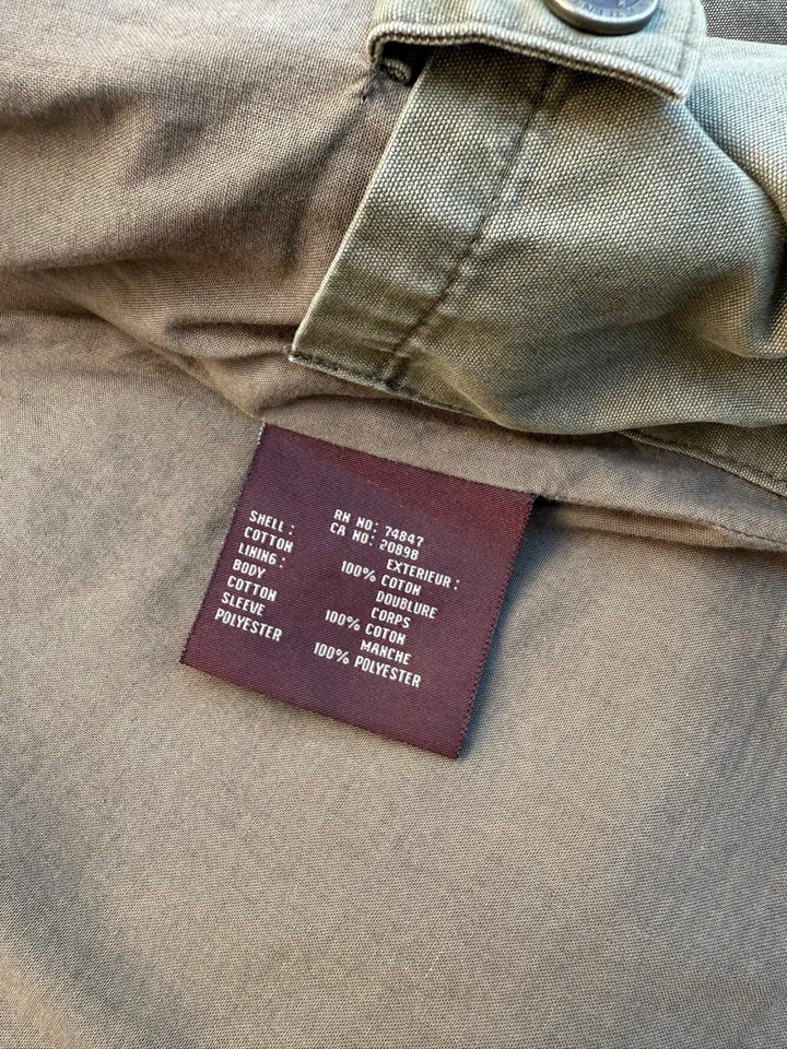 Chaqueta De Colección Andrew Marc Nueva York Algodón Verde Ejército Talla Mediana Primera Clase Foto 3 de 4