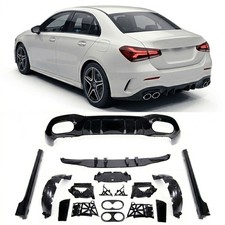 Heckdiffusor Schwarz Hochglanz passend für Mercedes A-Klasse V177 Limousine ab 2 Heckdiffusor Schwarz Hochglanz passend für Mercedes A-Klasse V177 Limousine ab 2