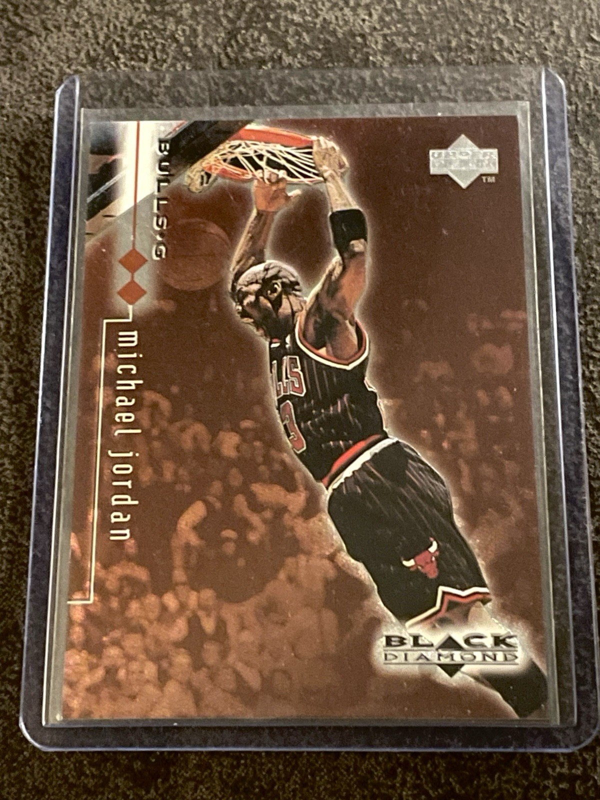 1998-1999 Upper Deck Michael Jordan Black Diamond #11 Double Red Numbered/3000!