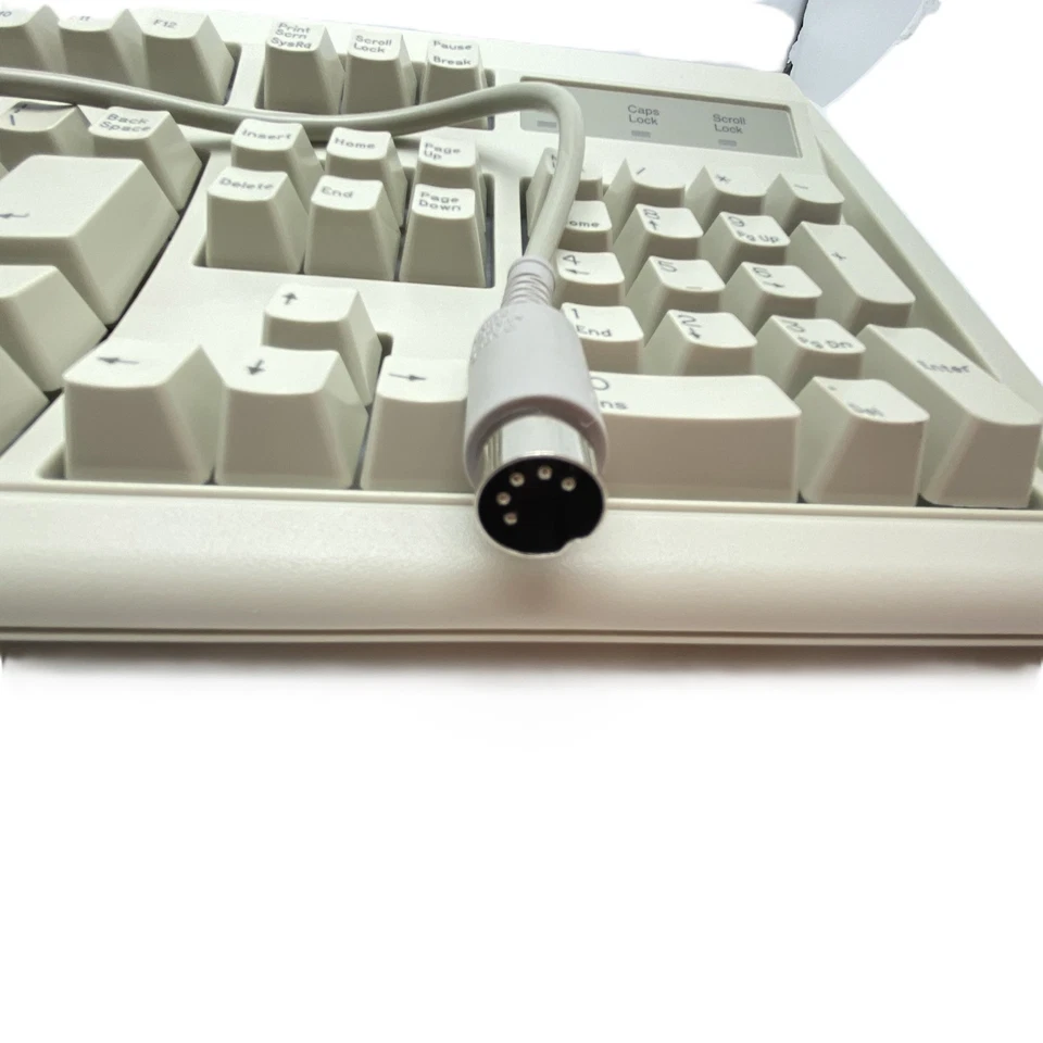 KEYTRONIC E03601QUS101-C VINTAGE 5 PIN DIN/AT MECHANICAL KEYBOARD W/ COVER - NEW - Image 3 of 4