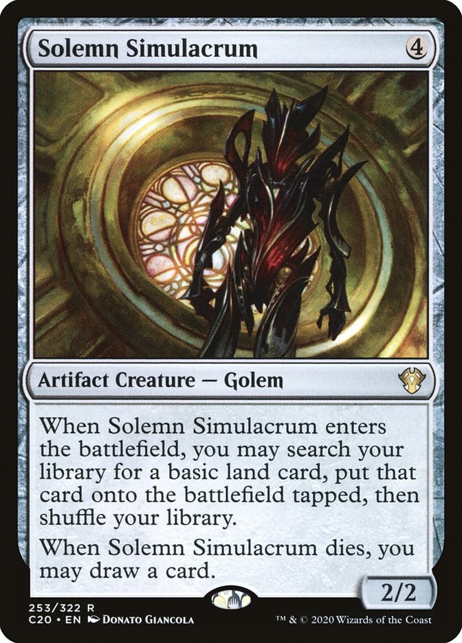Solemn Simulacrum 253 NM Commander 2020 MTG