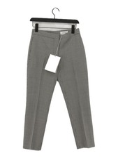 Alexander McQueen Women's Suit Trousers UK 6 Black Wool with Mohair Dress Pants